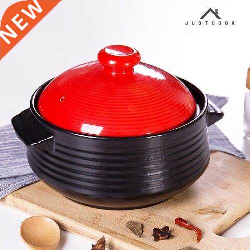 Soup ceramic earthen pot heat-resistant casseroles saucepan