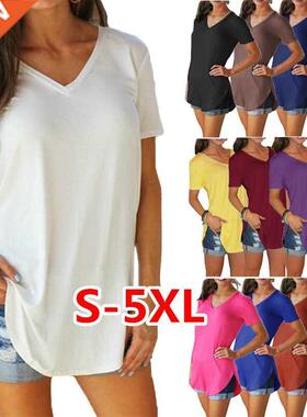 S-5XL大码妇女T恤Plus-size women's short-sleeved t-shirts