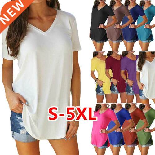 S-5XL大码妇女T恤Plus-size women's short-sleeved t-shirts