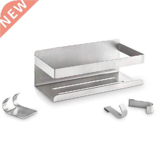 New Stainless Steel Shower Basket With Hooks Rustproof Wall