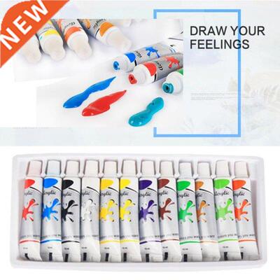 12 x 12ml Heavy Body Colors Rich Pigments Acrylic Paint Set