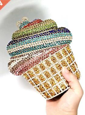 Fashion women accessoies desset diamonds luxuy clutches b