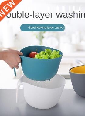 KitchenVegetable Washing Basket Double-Layer Plastic