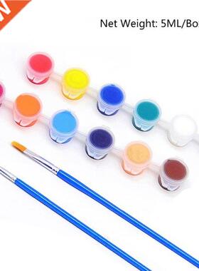 12 Colors Acrylic Paint Set 5ML/Box  Pigment with Hook Li