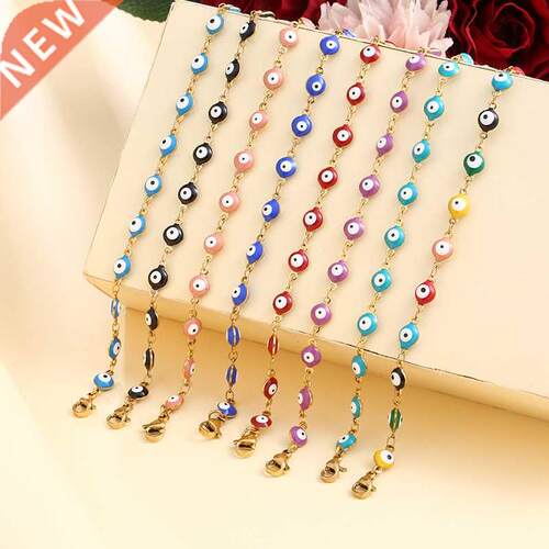 2021 New 8 Colors Stainless Steel Bead Bracelet For Women Me