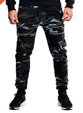 Fashion Men’ s Trousers Camouflage Print High Waist Sports