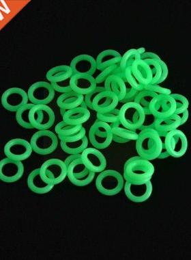 10 Pcs Silicone Night Fishing Warning Circle Fluorescent