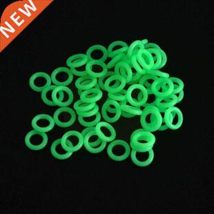 10 Pcs Silicone Night Fishing Warning Circle Fluorescent