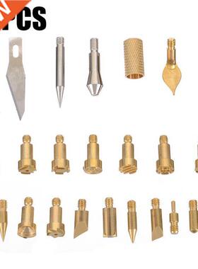 22Pcs Copper Soldering Pyrography Tips Wood Engraving Burnin