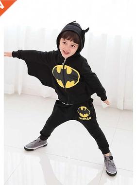 2-8 Year Kids Boy Clothes Black Costume for Cosplay Cool Boy