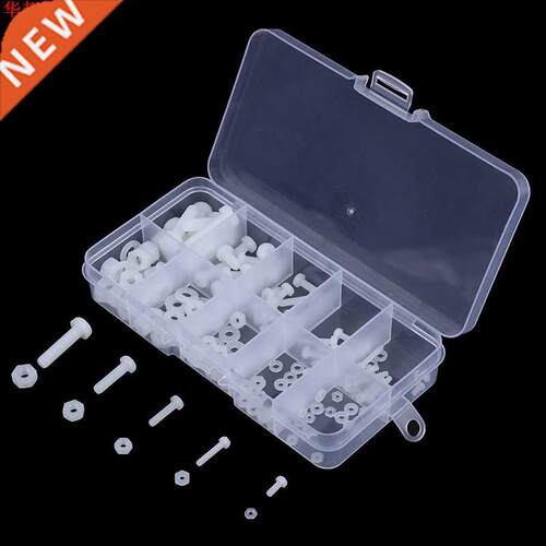 150 pi&egrve;ces M2 M2.5 M3 M4 M5 blnc Nylon vis hexgonle bo