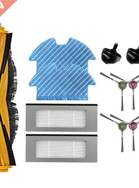 11Pcs HEPA Filter Main Side Brush Mop Cloth Wheels for Ecova