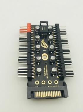 Newest 1 to 10 PC LED Cable Cooling Fan Hub Splitter PWM SAT