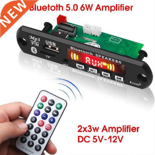 6W amplifier MP3 Player Decoder Board 5V 12V Bluetooth 5.0