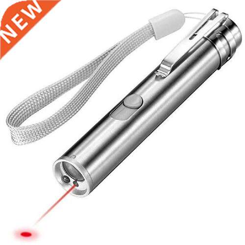 3-in-1 USB Rechargeable Cats Laser Toy Teaser Stainless