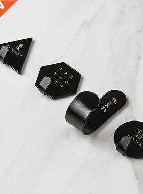 *4PCS Stainless steel hook self-adhesive minimalist home dec