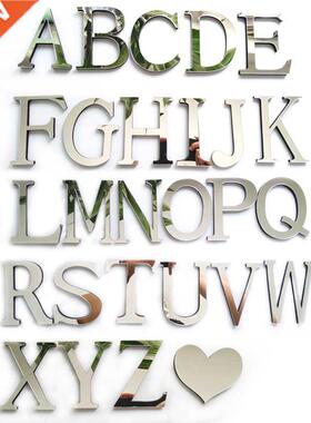 letters English Acrylic Sticker Love Characters Home Decora