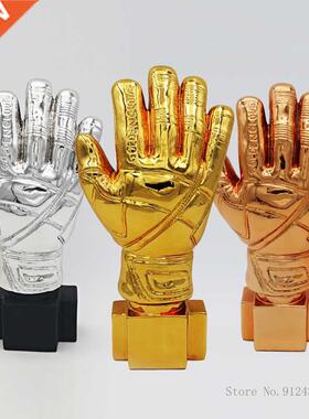 26cm height Best Goalkeeper Trophy gold plated football socc