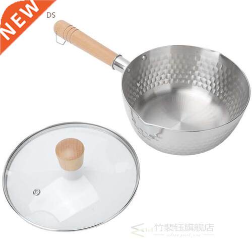 cooking pots Saucepan Milk Pot Pan with Wooden Handle Stainl