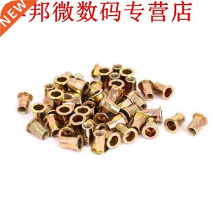 50pcs M6x14.5mm Carbon Staal Platte Hoofd Half Hex Body Klin