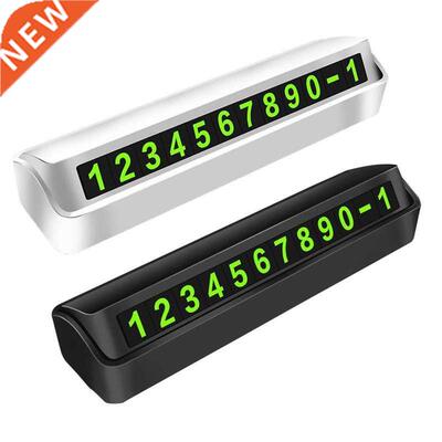 Car Phone Number Card Car Sticker Luminous Temporary Parking