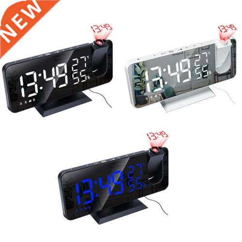 Dgtal Projecton Alarm Clock wth FM Rado Smart Home Bedr