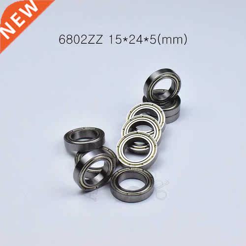 10pcs 6802ZZ 15*24*5(mm) free shipping chrome steel Metal S