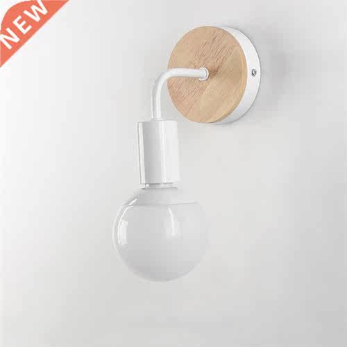 Wood Wrought Iron Wall Lamp Modern Minimalist Wall Lights Fi