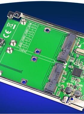 2.5 Dual Ports mSATA SSD RAID Adapter USB3.1 Micro B Interf