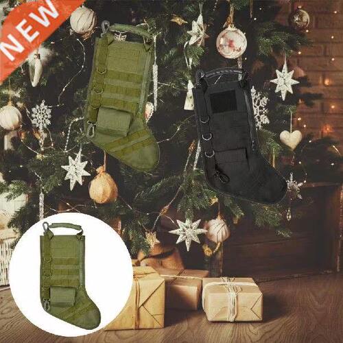 Hanging Christmas Stocking with Zipper Tear-resistant New