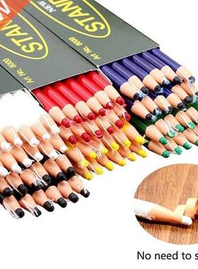 12Pcs Fabric Pencil Chalk Marker Pen Chalk Cut-free For Tail