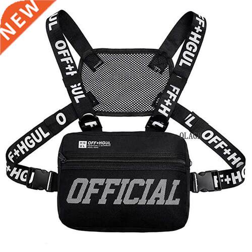 Faion Streetwear Men Hip-Hop Chest Bag Tactical Two Straps