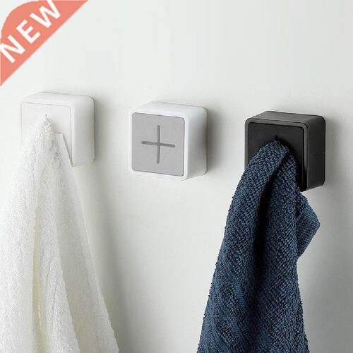 Portable Self-adhesive Punch Free Towel Plug Holder Wall