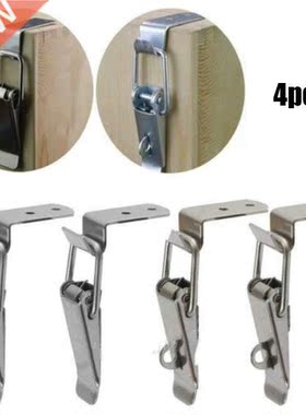 4pcs 90° Stainless Steel Spring Loaded Draw Toggle Latch