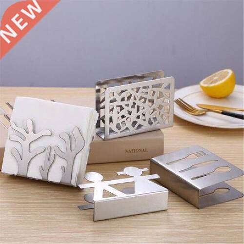 Vertical Napkin Clip Stainless Steel Napkin Rack Box Tissue