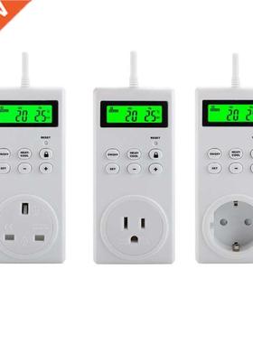 TS-3000 Wireless Thermostat LCD Timer Switch Socket, Program
