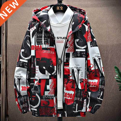 2022 Autumn Men's Windbreakers Casual Hooded Jacket New Fash