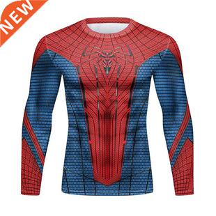 Men D Printed Compression T Shirts Custom Raglan Sleeve Tra