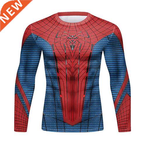 Men D Printed Compression T Shirts Custom Raglan Sleeve Tra