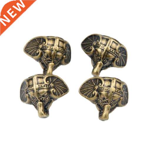 12pcs Antique Elephant Vintage Jewelry Chest Box Wooden Case