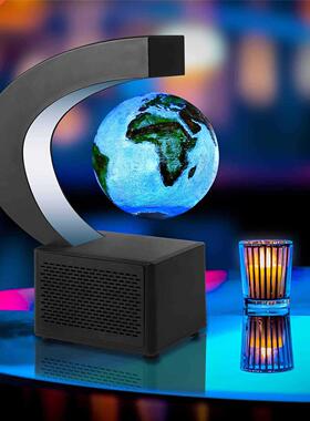 Bluetooth Speaker Magnetic Levitation Sound Stereo Round LED