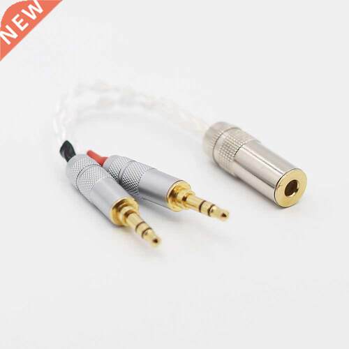 Hight Qulity Silver plted 2x 3.5mm Mle to 4.4mm Blnced