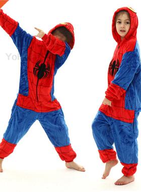 Kids Kigurumi Unicorn Pajams Sets for Boys Winter Onesie Pij