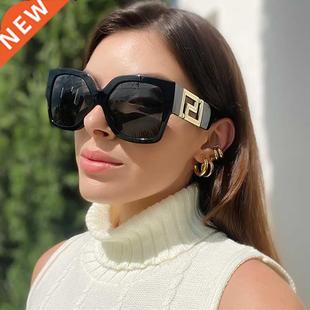 Luxury Leopard Print Sunglasses For Women 2022 New rendy Bla