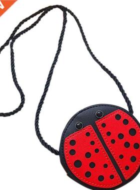 ASDS-Ladybug Cute Children'S Shoulder Bag Personality Wild P