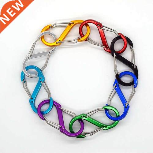 1/2/3/8 PCS Multicolor Spring hook Aluminum Alloy Carabiner