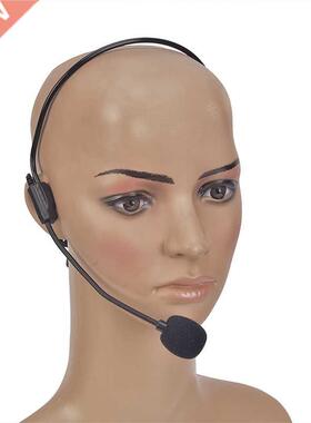 Portable Headset Microphone Wired 3.5mm Moving Coil Earphone