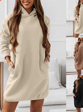 Woman Sweatirt Dress Hoodies Autumn Winter Sweatirts Wa