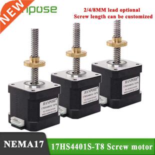 PCS NEMA17 stepper motor L10mm 17HS4401S T8 screw 42x40 4