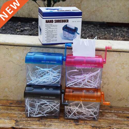 Mini Manual Paper Shredder A6 Office Document Destroyer Rece